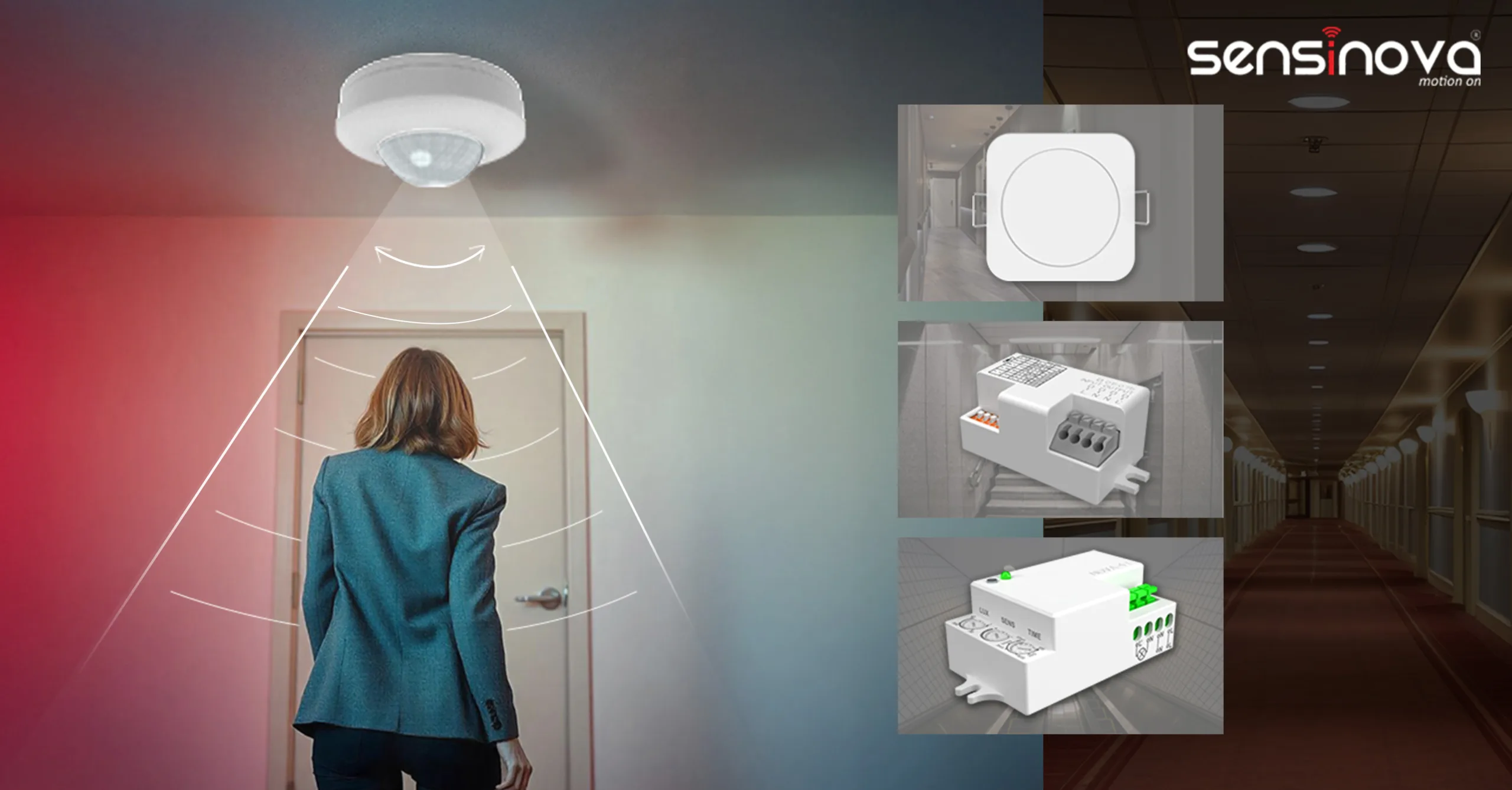 Microwave motion sensor